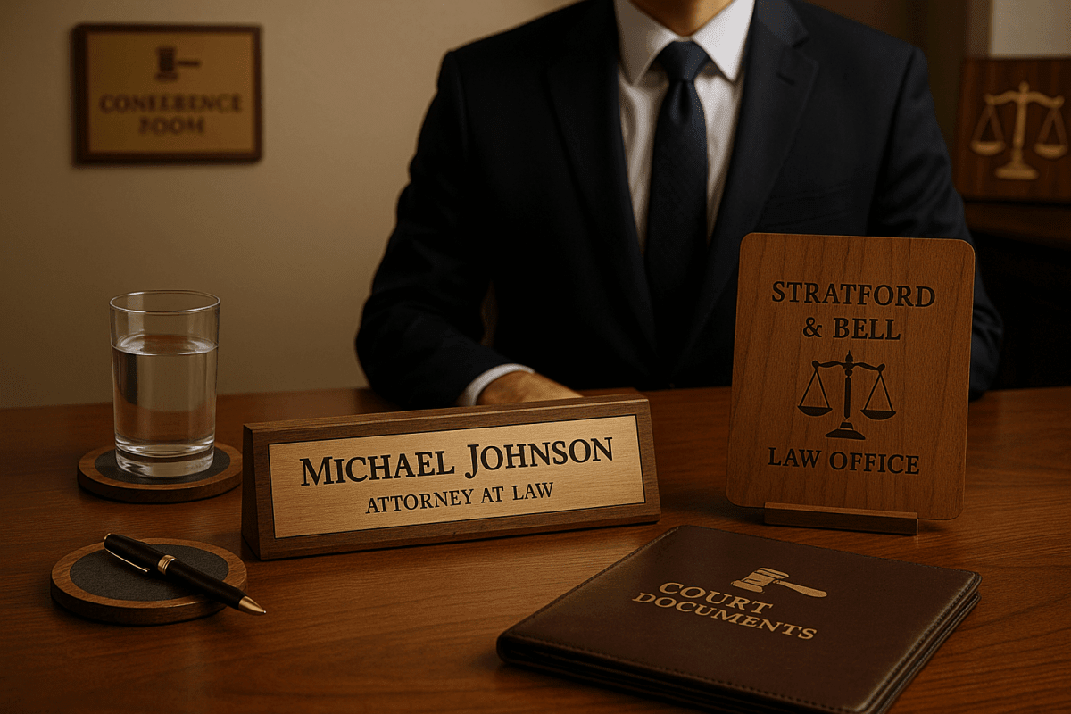 Custom Office Decor & Essentials for Legal Professionals - Custom Crafting Alliance, LLC