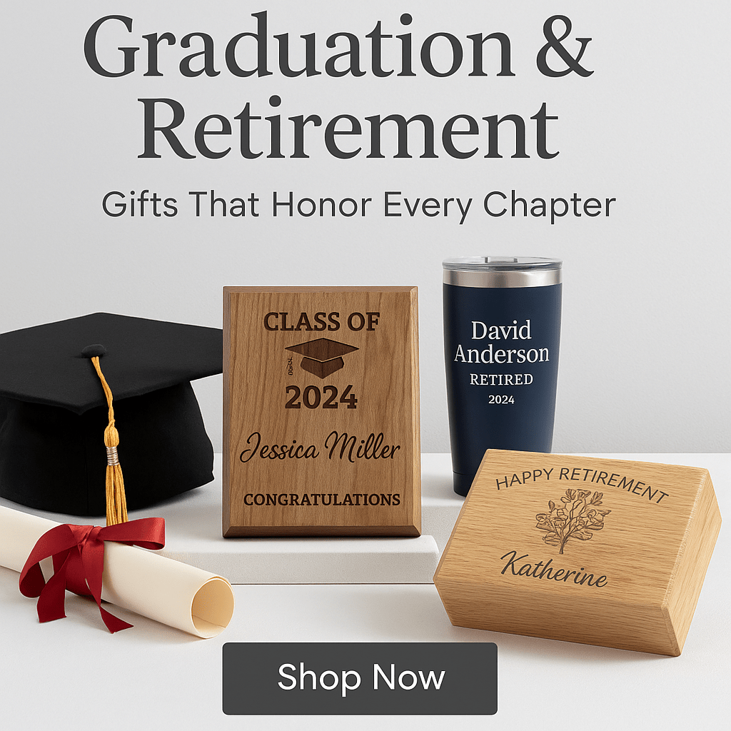 Graduation & Retirement – Gifts That Honor Every Chapter - Custom Crafting Alliance, LLC
