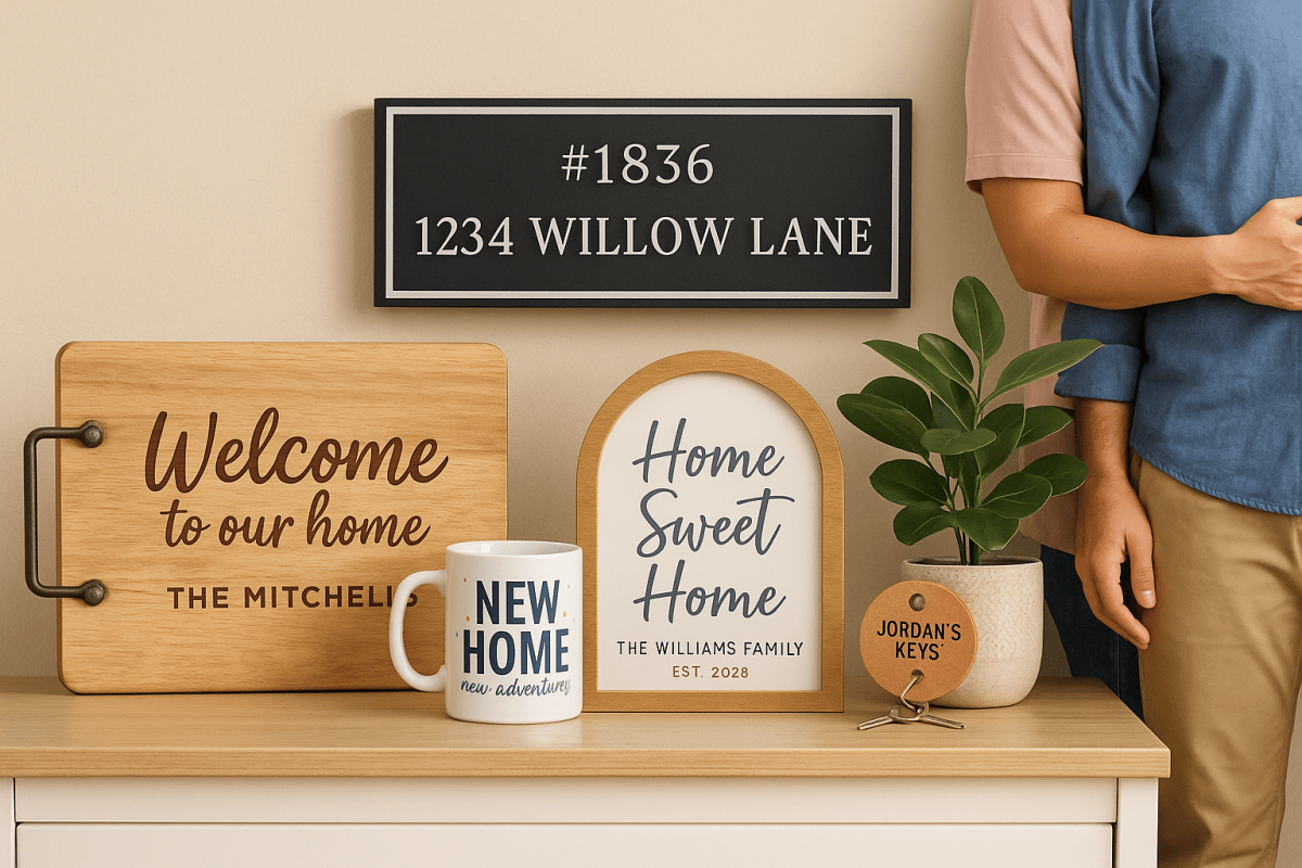 New Home, New Memories – Personalized Housewarming Gifts - Custom Crafting Alliance, LLC