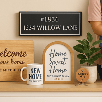 New Home, New Memories – Personalized Housewarming Gifts - Custom Crafting Alliance, LLC