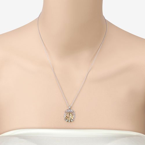 0.09 Carat Genuine Emerald .925 Sterling Silver Pendant - Pendants - Custom Crafting Alliance, LLC