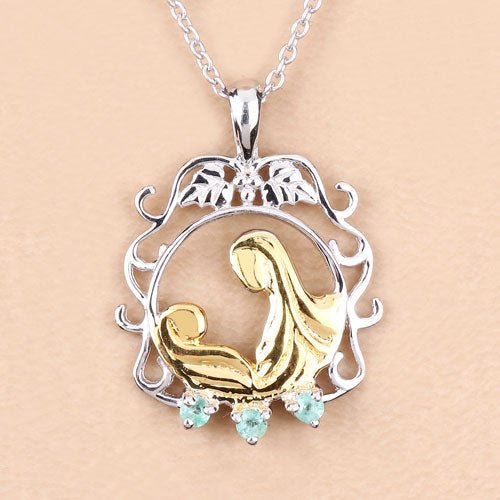 0.09 Carat Genuine Emerald .925 Sterling Silver Pendant - Pendants - Custom Crafting Alliance, LLC