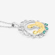 0.09 Carat Genuine Emerald .925 Sterling Silver Pendant - Pendants - Custom Crafting Alliance, LLC