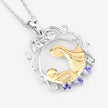 0.11 Carat Genuine Tanzanite .925 Sterling Silver Pendant - Pendants - Custom Crafting Alliance, LLC