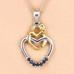 0.14 Carat Genuine Blue Sapphire .925 Sterling Silver Pendant - Pendants - Custom Crafting Alliance, LLC