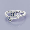 0.14 Carat Genuine Blue Sapphire .925 Sterling Silver Ring - Rings - Custom Crafting Alliance, LLC