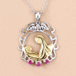 0.14 Carat Genuine Ruby .925 Sterling Silver Pendant - Pendants - Custom Crafting Alliance, LLC