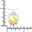 0.14 Carat Genuine Ruby .925 Sterling Silver Pendant - Pendants - Custom Crafting Alliance, LLC