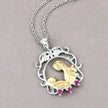 0.14 Carat Genuine Ruby .925 Sterling Silver Pendant - Pendants - Custom Crafting Alliance, LLC