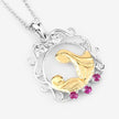0.14 Carat Genuine Ruby .925 Sterling Silver Pendant - Pendants - Custom Crafting Alliance, LLC