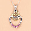 0.14 Carat Genuine Ruby .925 Sterling Silver Pendant - Pendants - Custom Crafting Alliance, LLC