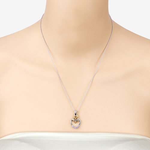 0.14 Carat Genuine Tanzanite .925 Sterling Silver Pendant - Pendants - Custom Crafting Alliance, LLC