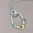 0.15 Carat Genuine Emerald .925 Sterling Silver Pendant - Pendants - Custom Crafting Alliance, LLC
