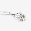0.15 Carat Genuine Peridot .925 Sterling Silver Pendant - Pendants - Custom Crafting Alliance, LLC