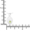0.15 Carat Genuine Peridot .925 Sterling Silver Pendant - Pendants - Custom Crafting Alliance, LLC
