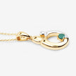 0.17 Carat Genuine Emerald .925 Sterling Silver Pendant - Pendants - Custom Crafting Alliance, LLC