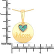 0.17 Carat Genuine Emerald .925 Sterling Silver Pendant - Pendants - Custom Crafting Alliance, LLC