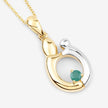 0.17 Carat Genuine Emerald .925 Sterling Silver Pendant - Pendants - Custom Crafting Alliance, LLC