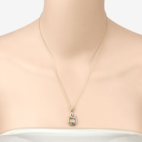 0.17 Carat Genuine Emerald .925 Sterling Silver Pendant - Pendants - Custom Crafting Alliance, LLC