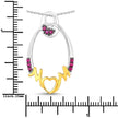 0.18 Carat Genuine Ruby .925 Sterling Silver Pendant - Pendants - Custom Crafting Alliance, LLC