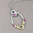 0.18 Carat Genuine Ruby .925 Sterling Silver Pendant - Pendants - Custom Crafting Alliance, LLC