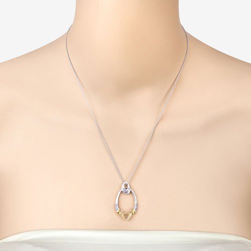 0.18 Carat Genuine Tanzanite .925 Sterling Silver Pendant - Pendants - Custom Crafting Alliance, LLC