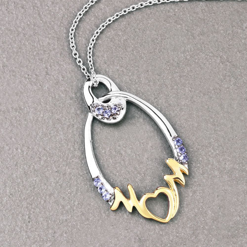 0.18 Carat Genuine Tanzanite .925 Sterling Silver Pendant - Pendants - Custom Crafting Alliance, LLC