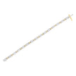14K Two-Tone Gold Princess and Baguette-Cut Diamond Link Bracelet (3.00 cttw, H-I Color, SI1-SI2 Clarity)