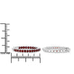 1.92 Carat Genuine Garnet .925 Sterling Silver Earrings