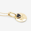 0.20 Carat Genuine Blue Sapphire .925 Sterling Silver Pendant - Pendants - Custom Crafting Alliance, LLC