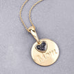 0.20 Carat Genuine Blue Sapphire .925 Sterling Silver Pendant - Pendants - Custom Crafting Alliance, LLC