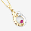 0.20 Carat Genuine Ruby .925 Sterling Silver Pendant - Pendants - Custom Crafting Alliance, LLC