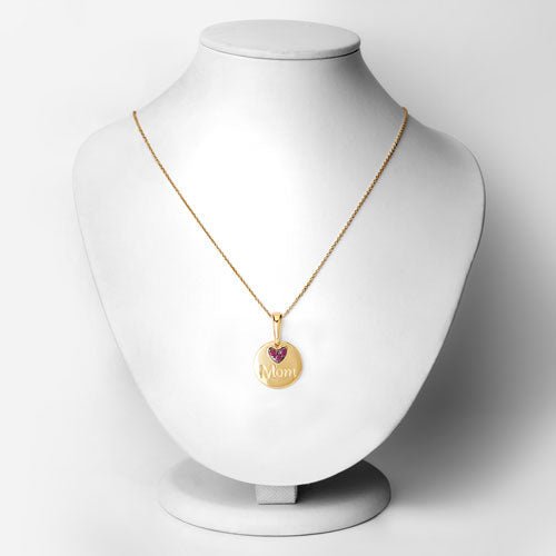 0.20 Carat Genuine Ruby .925 Sterling Silver Pendant - Pendants - Custom Crafting Alliance, LLC