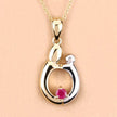 0.20 Carat Genuine Ruby .925 Sterling Silver Pendant - Pendants - Custom Crafting Alliance, LLC