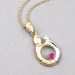 0.20 Carat Genuine Ruby .925 Sterling Silver Pendant - Pendants - Custom Crafting Alliance, LLC