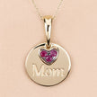 0.20 Carat Genuine Ruby .925 Sterling Silver Pendant - Pendants - Custom Crafting Alliance, LLC