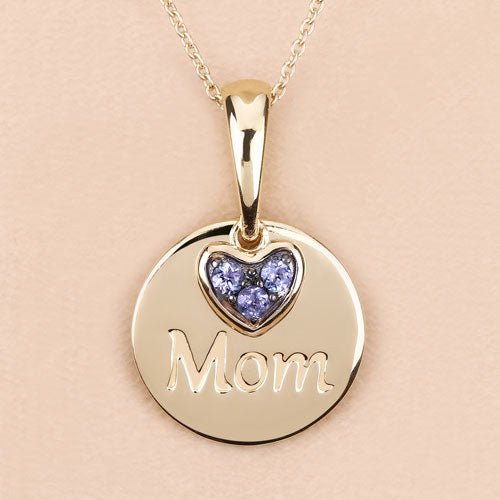 0.21 Carat Genuine Tanzanite .925 Sterling Silver Pendant - Pendants - Custom Crafting Alliance, LLC