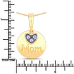 0.21 Carat Genuine Tanzanite .925 Sterling Silver Pendant - Pendants - Custom Crafting Alliance, LLC