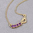 0.24 Carat Genuine Amethyst .925 Sterling Silver Necklace - Necklaces - Custom Crafting Alliance, LLC