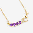 0.24 Carat Genuine Amethyst .925 Sterling Silver Necklace - Necklaces - Custom Crafting Alliance, LLC