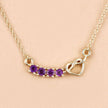 0.24 Carat Genuine Amethyst .925 Sterling Silver Necklace - Necklaces - Custom Crafting Alliance, LLC