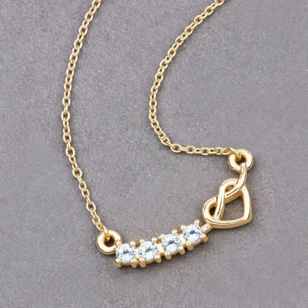 0.24 Carat Genuine Aquamarine .925 Sterling Silver Necklace - Necklaces - Custom Crafting Alliance, LLC