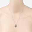 0.24 Carat Genuine Emerald .925 Sterling Silver Pendant - Pendants - Custom Crafting Alliance, LLC