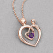 0.25 Carat Genuine Amethyst .925 Sterling Silver Pendant - Pendants - Custom Crafting Alliance, LLC