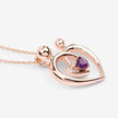 0.25 Carat Genuine Amethyst .925 Sterling Silver Pendant - Pendants - Custom Crafting Alliance, LLC