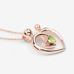 0.25 Carat Genuine Peridot .925 Sterling Silver Pendant - Pendants - Custom Crafting Alliance, LLC