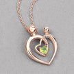 0.25 Carat Genuine Peridot .925 Sterling Silver Pendant - Pendants - Custom Crafting Alliance, LLC