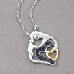 0.28 Carat Genuine Blue Sapphire .925 Sterling Silver Pendant - Pendants - Custom Crafting Alliance, LLC