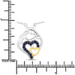 0.28 Carat Genuine Blue Sapphire .925 Sterling Silver Pendant - Pendants - Custom Crafting Alliance, LLC