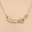 0.28 Carat Genuine Peridot .925 Sterling Silver Necklace - Necklaces - Custom Crafting Alliance, LLC